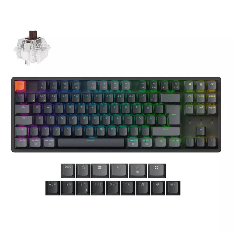 Keychron K8v2 RGB Aluminium Hot Swap QMK Keychron Super Brown