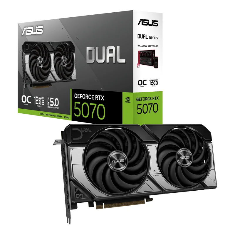 Product Image for ASUS GeForce RTX 5070 Dual 12GB OC - GeForce RTX | Webhallen
