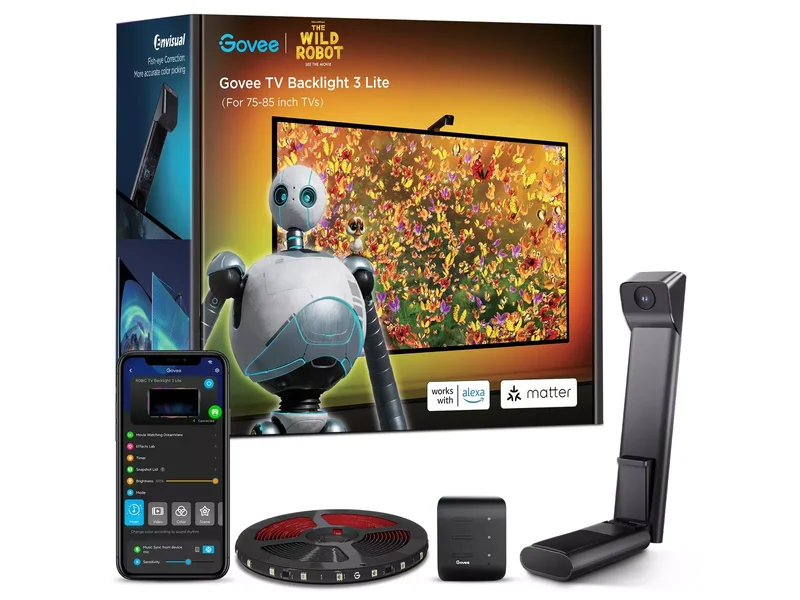 Product Image for Govee TV Backlight 3 Lite (75~85 inch) Wild Robot - Belysning | Webhallen
