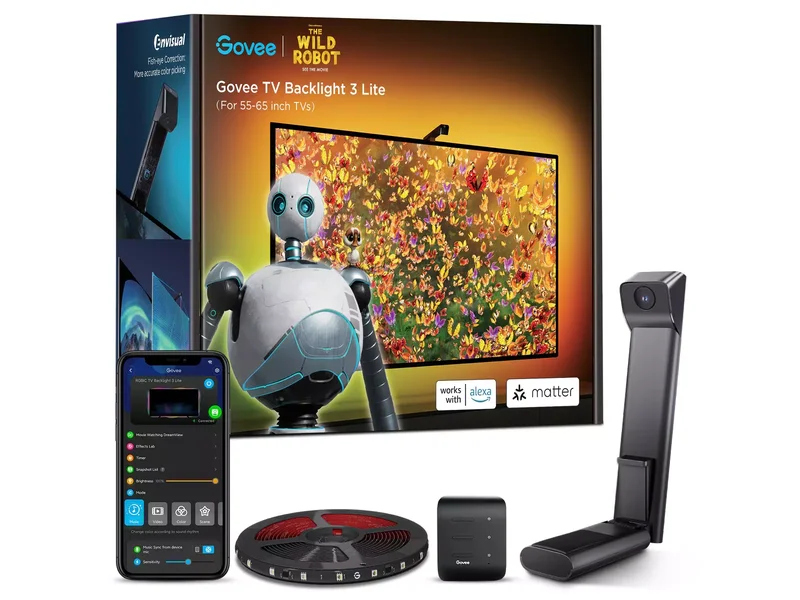 Product Image for TV Backlight 3 Lite (55~65 inch) Wild Robot - Belysning | Webhallen