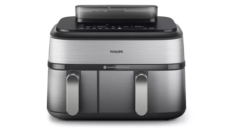 Product Image for Philips Airfryer NA555/00 5000 Series Dual Basket - Airfryer | Webhallen