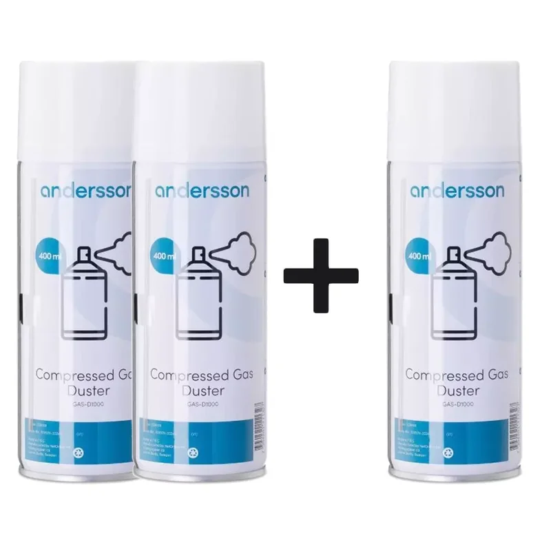 Product Image for Andersson Tryckluft på burk 400ml 3 för 2
