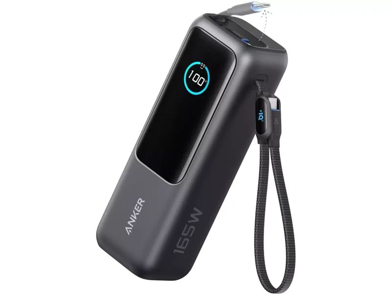 Product Image for Anker Power Bank 25000mAh / 165W / USB-C / Inbyggda kablar - Över 10 000 mAh | Webhallen