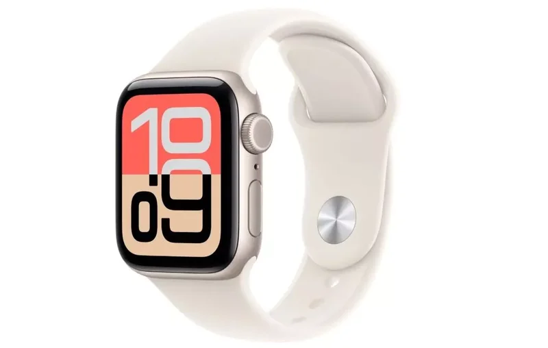 Product Image for Apple Watch SE 3 GPS + Cellular 40mm Starlight Aluminium Case med Starlight Sport Band - S/M - Apple Watch SE | Webhallen