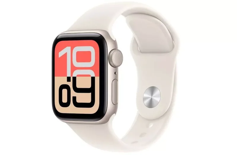 Product Image for Apple Watch SE 3 GPS 40mm Starlight Aluminium Case med Starlight Sport Band - M/L - Apple Watch SE | Webhallen
