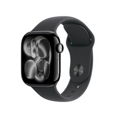 Watch Series 11 GPS 42mm Jet Black Aluminium Case med Black Sport Band - M/L