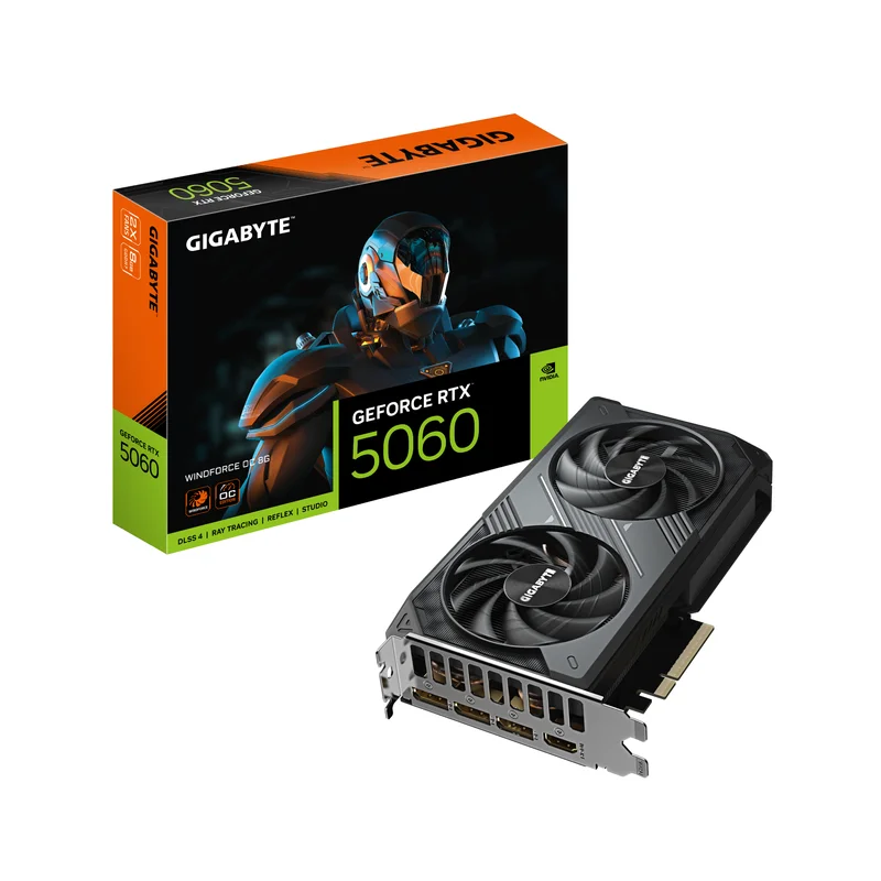 Product Image for Gigabyte GeForce RTX 5060 WINDFORCE 8GB OC - GeForce RTX | Webhallen