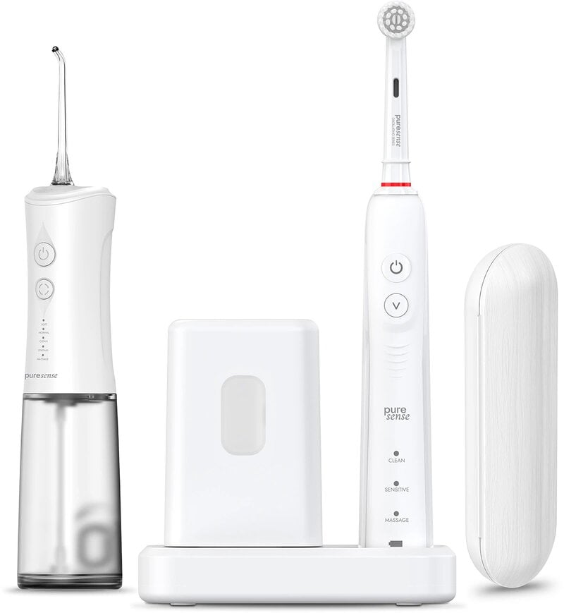 PureSense PSOL500W Oscillerande Eltandborste + UV-rengörare + Flosser