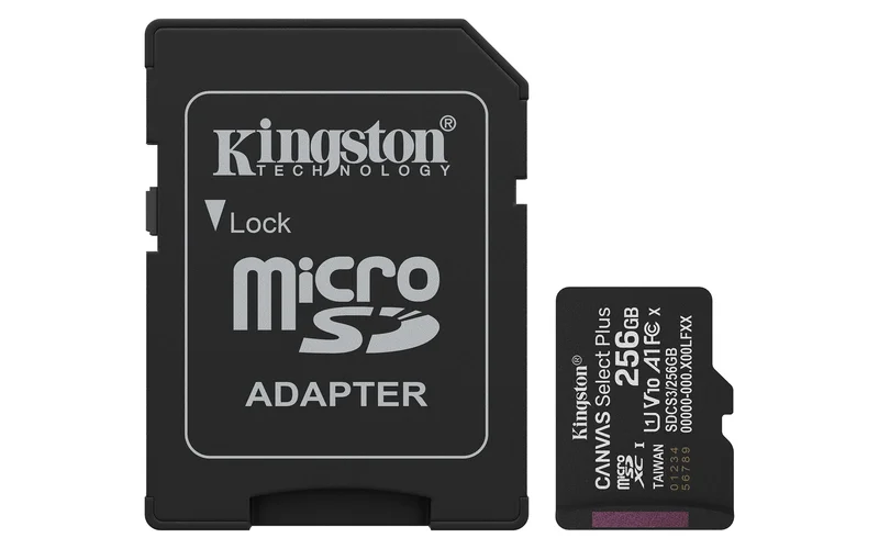 Product Image for Kingston microSDXC Canvas Select Plus Gen3 - 256GB - Minneskort | Webhallen