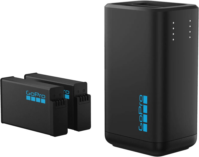 GoPro MAX2 Dual Battery Charger + 2 Enduro-batterier