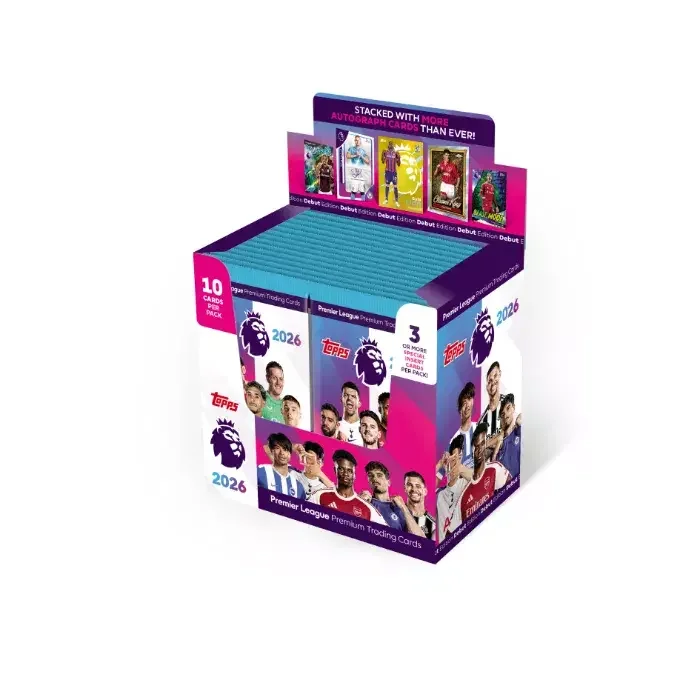 Product Image for Topps Premier League Cards 25/26 Display (28 boosters) - Samlarkortspel - Fotbollskort | Webhallen