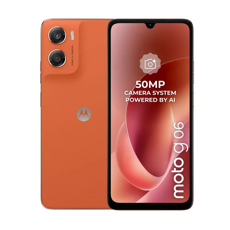 Product Image for Motorola G06 4GB / 64GB - Arabesque Orange