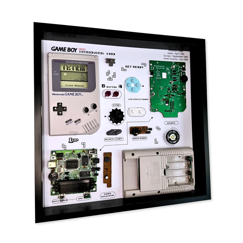Product Image for GRC Retro Art Tavla Nintendo Gameboy Original DMG 01 Console Display - Grey - Lampor & Heminredning | Webhallen