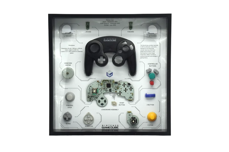 Product Image for GRC Retro Art Tavla Nintendo Gamecube Controller Display - Black - Lampor & Heminredning | Webhallen