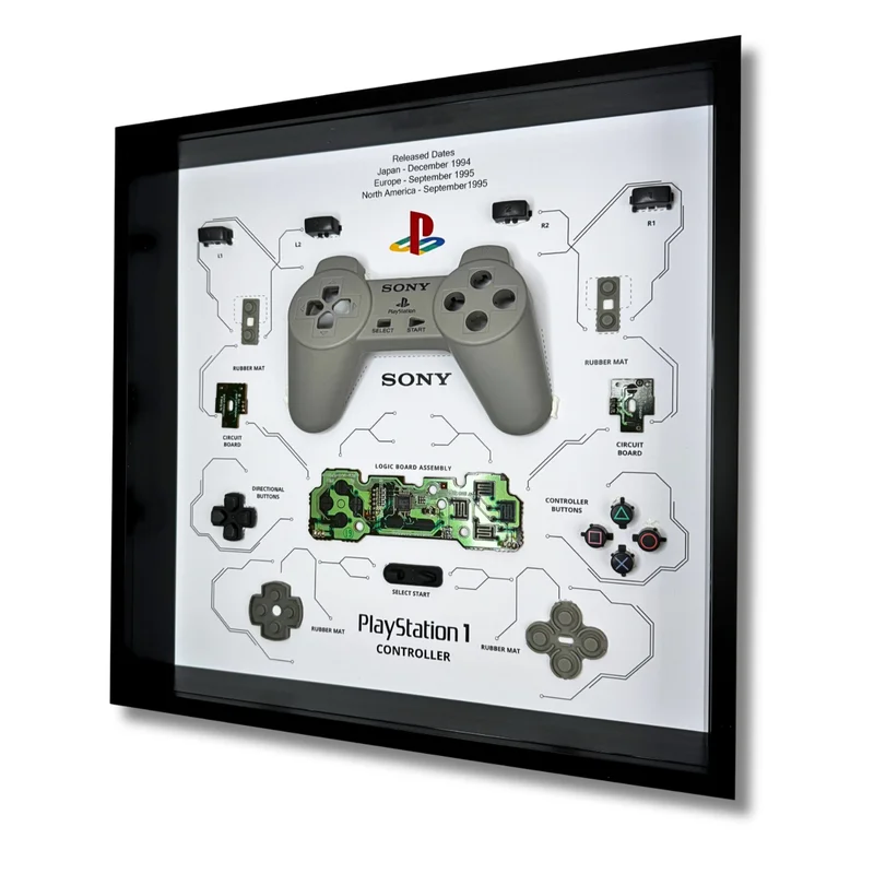 Product Image for GRC Retro Art Tavla Sony PS1 Controller Display - Grey - Lampor & Heminredning | Webhallen
