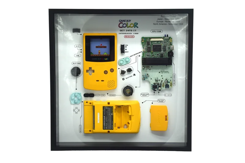 Product Image for GRC Retro Art Tavla Nintendo Gameboy Color Console Display - Yellow - Lampor & Heminredning | Webhallen