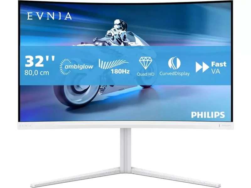 Product Image for Philips 32M2C5501/00 Curved / 32" / VA / 2560 x 1440 / 180 Hz / 1ms / 2xHDMI,2xDP - Gamingskärm | Webhallen