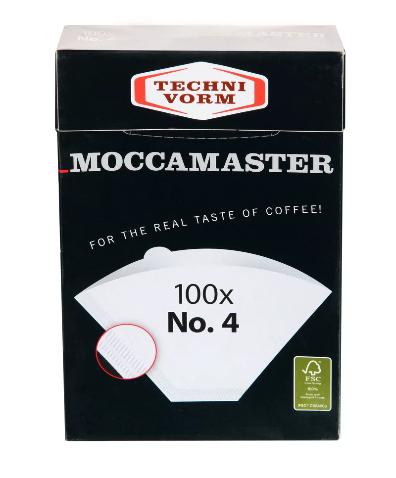 Product Image for Moccamaster Kaffefilter 1x4 vita No.4 100-pack