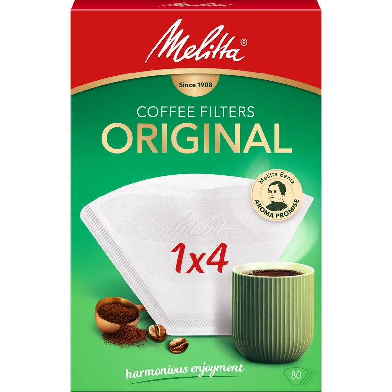 Product Image for Melitta Kaffefilter 1x4 80-pack - Tillbehör | Webhallen