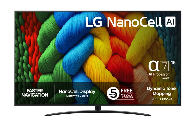 Product Image for LG 86" 86NANO81A6A / 4K / NanoCell / 60 Hz / webOS