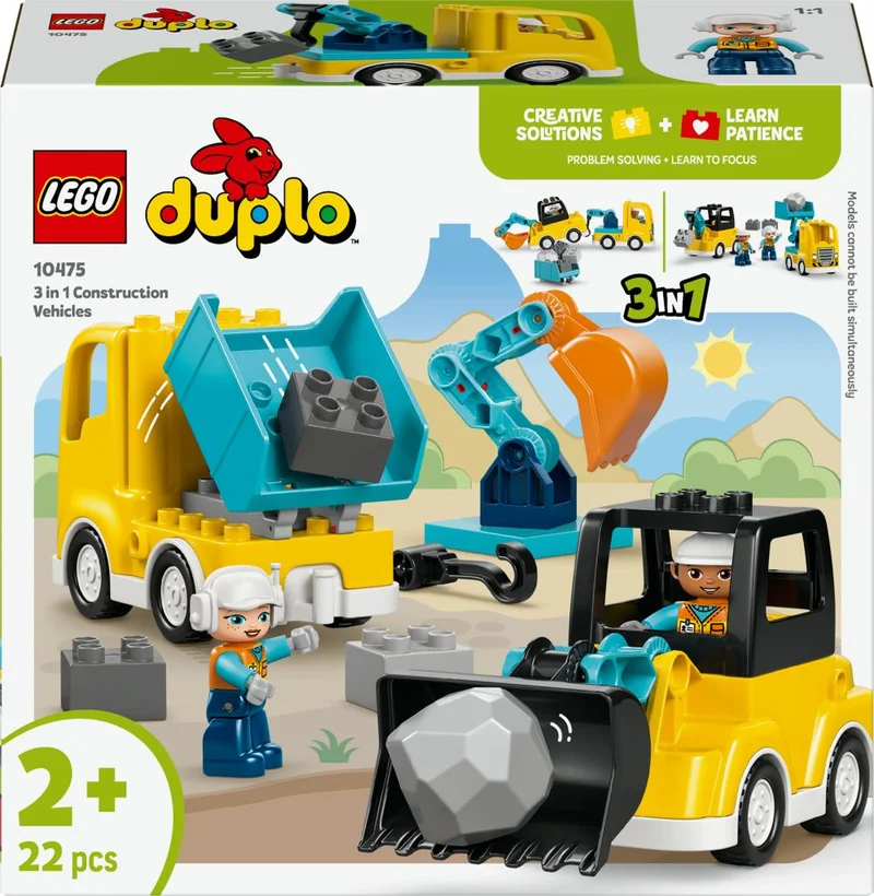 Product Image for LEGO DUPLO Town 3 i 1 Byggfordon 10475