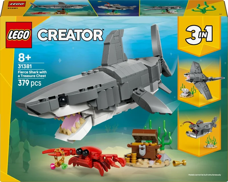 Product Image for LEGO Creator Vildsint haj med skattkista 31381