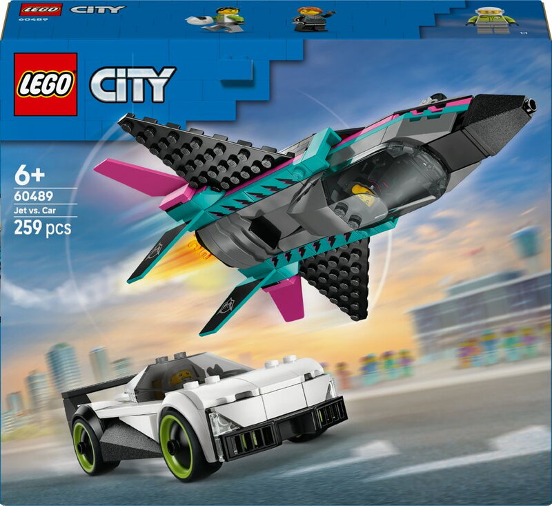 LEGO City Great Vehicles Jetplan mot bil 60489