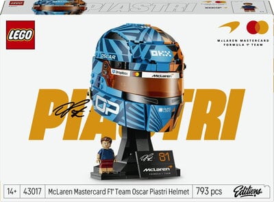 LEGO Editions Formula 1 McLaren Mastercard F1 Team Oscar Piastri hjälm 43017