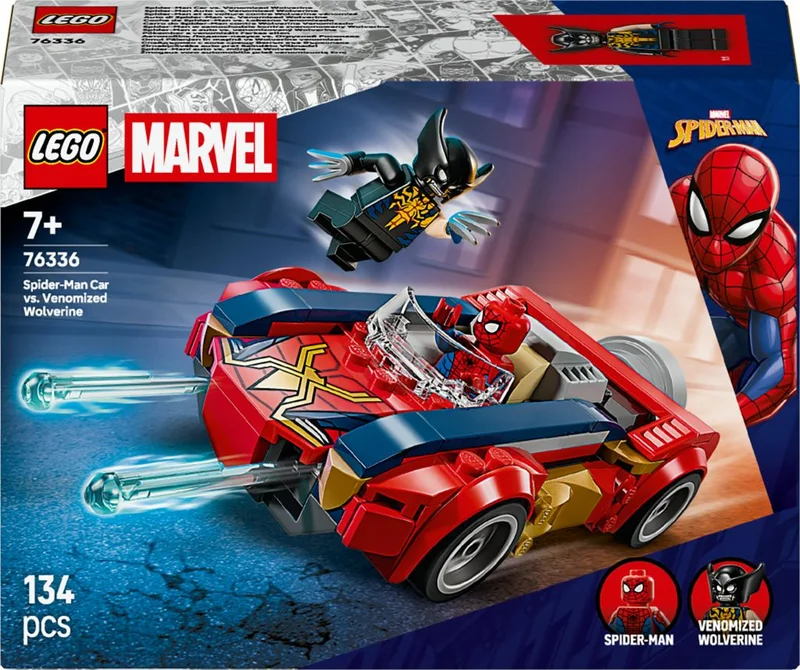 Product Image for LEGO Super Heroes Marvel Spider-Mans bil mot venomifierad Wolverine 76336