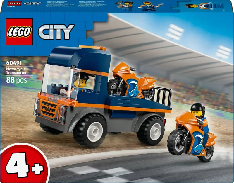 Product Image for LEGO City Great Vehicles Motorcykeltransport 60491