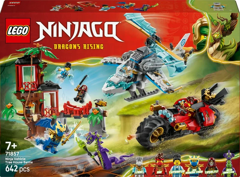 Product Image for LEGO Ninjago Ninjornas fordonsstrid vid trädkojan 71857