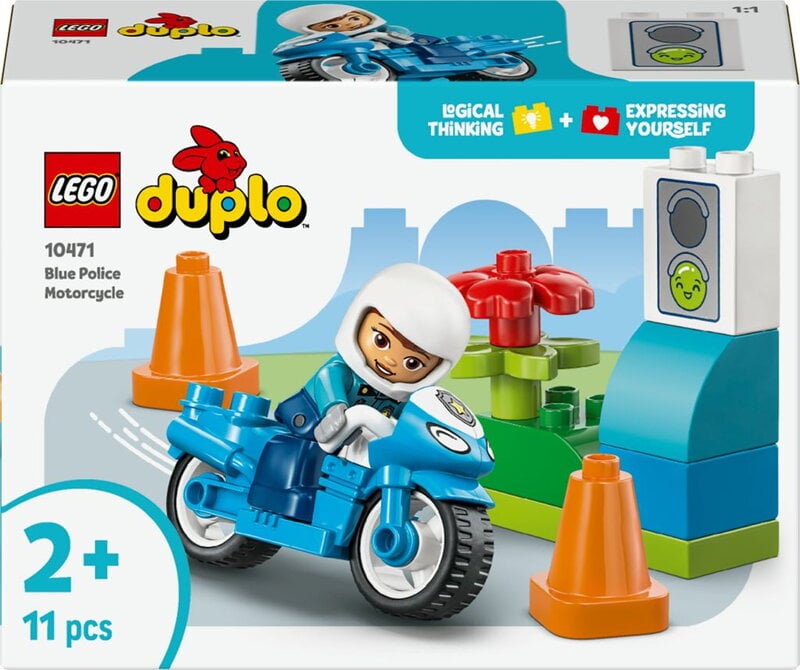 LEGO DUPLO Town Blå polismotorcykel 10471