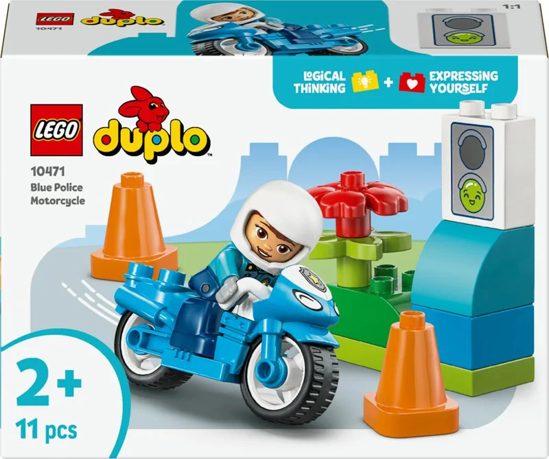 Product Image for LEGO DUPLO Town Blå polismotorcykel 10471