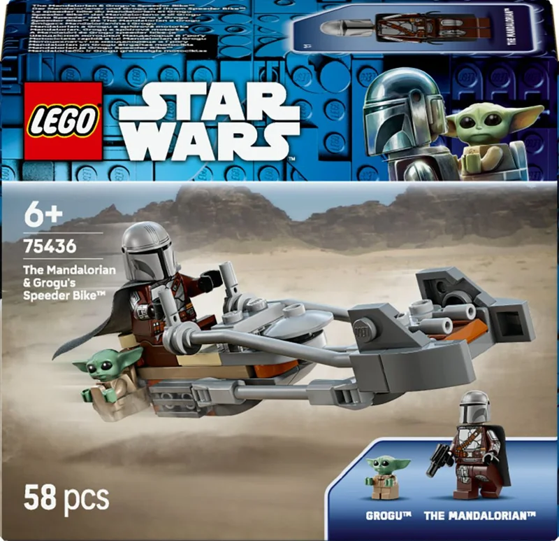 Product Image for LEGO Star Wars The Mandalorian & Grogu's Speeder Bike 75436