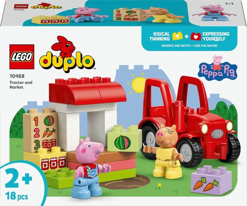 Product Image for LEGO DUPLO Peppa Pig Traktor och marknad 10468