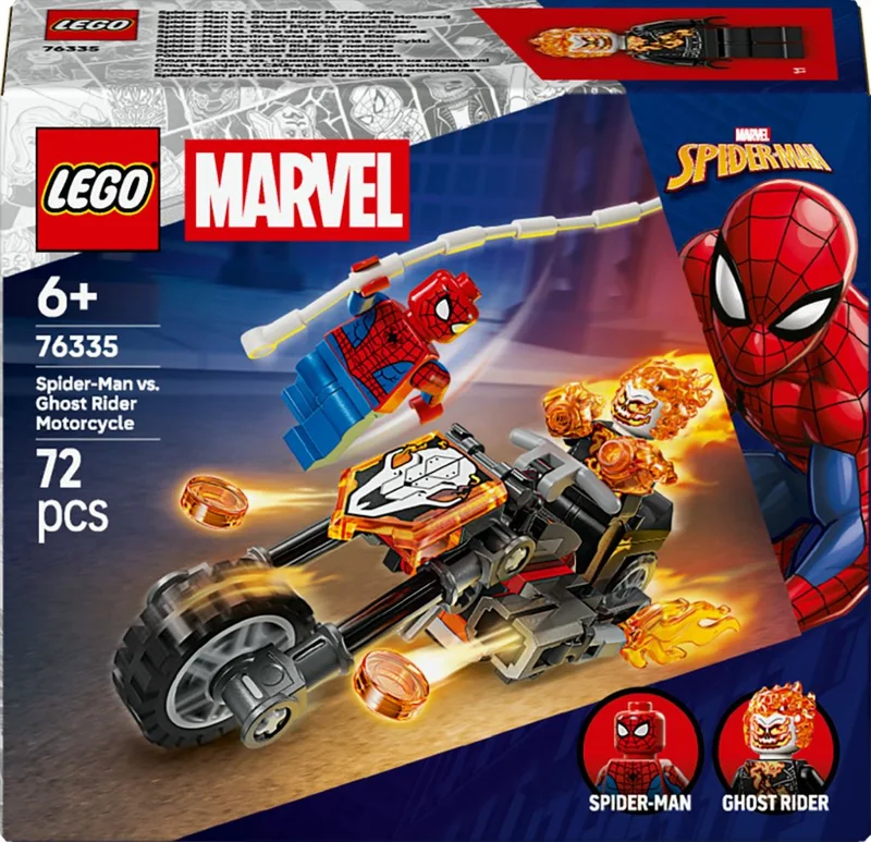 Product Image for LEGO Super Heroes Marvel Spider-Man mot Ghost Rider på motorcykel 76335