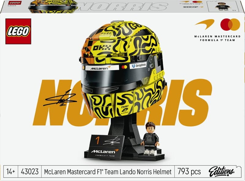 LEGO Editions Formula 1 McLaren Mastercard F1 Team Lando Norris hjälm 43023