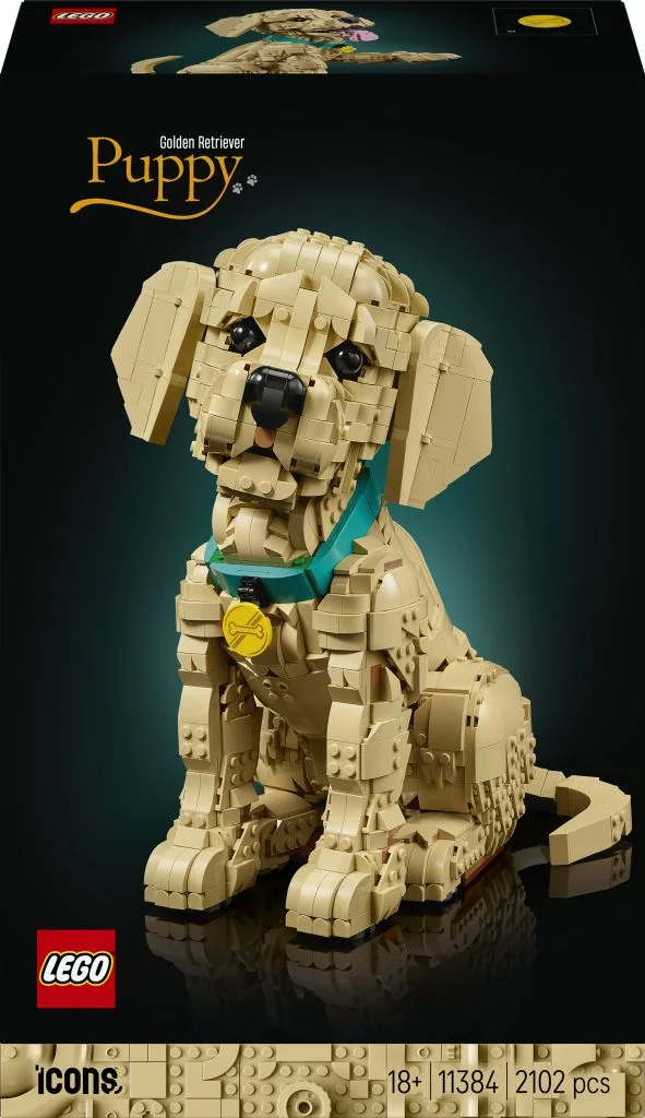 Product Image for LEGO Icons Golden retriever-valp 11384