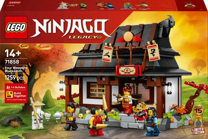 Product Image for LEGO Ninjago 15-årsjubileum – De fyra vapnens smedja 71858
