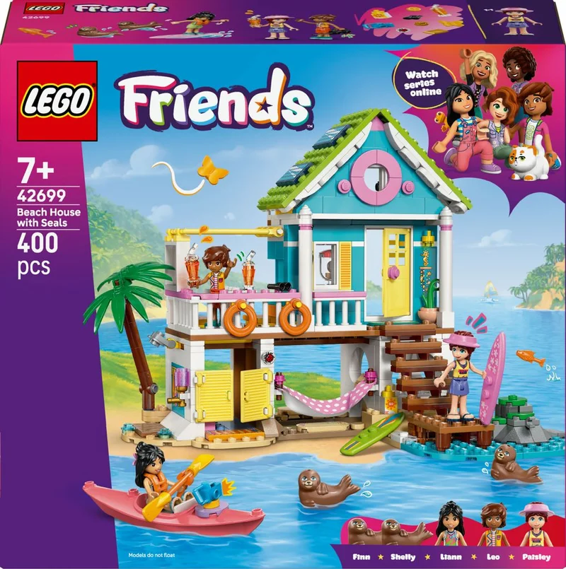 Product Image for LEGO Friends Strandhus med sälar 42699