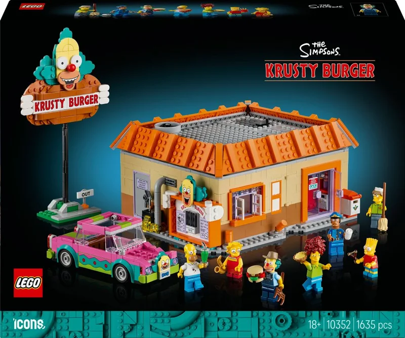 Product Image for LEGO Icons The Simpsons: Krustyburgare 10352