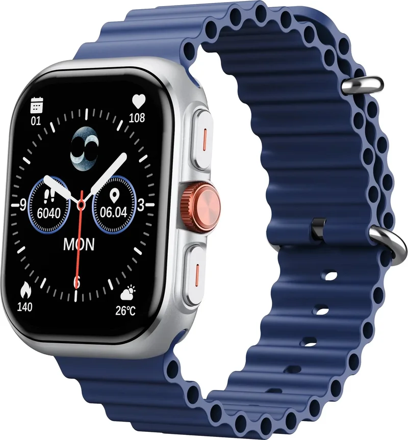 Product Image for HAVIT Smart watch M9068 2.01'' AMOLED, IP68 - Silver/Blå - Smartklocka | Webhallen