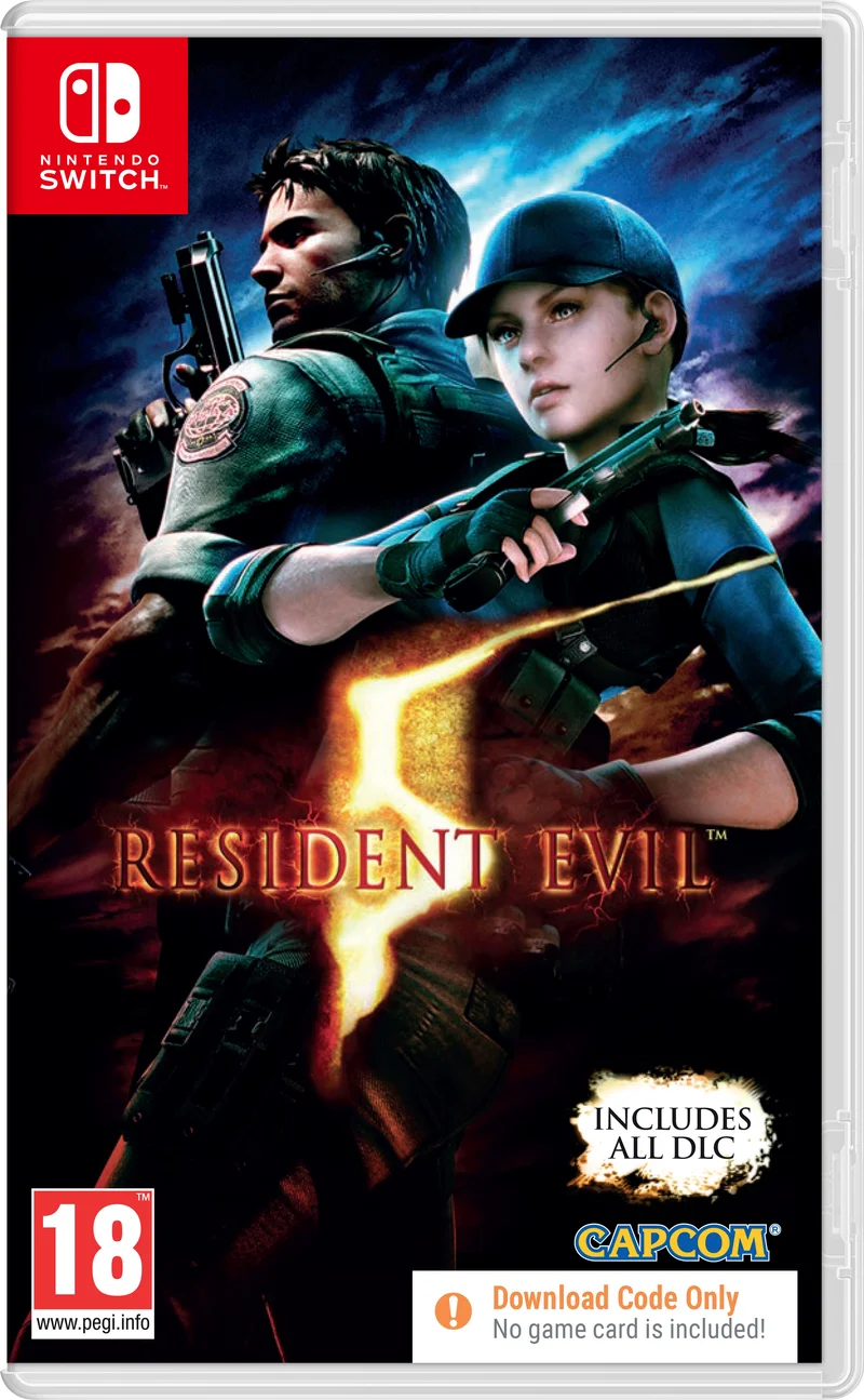 Product Image for Resident Evil 5 (NSW) - Code in Box - Actionspel | Webhallen