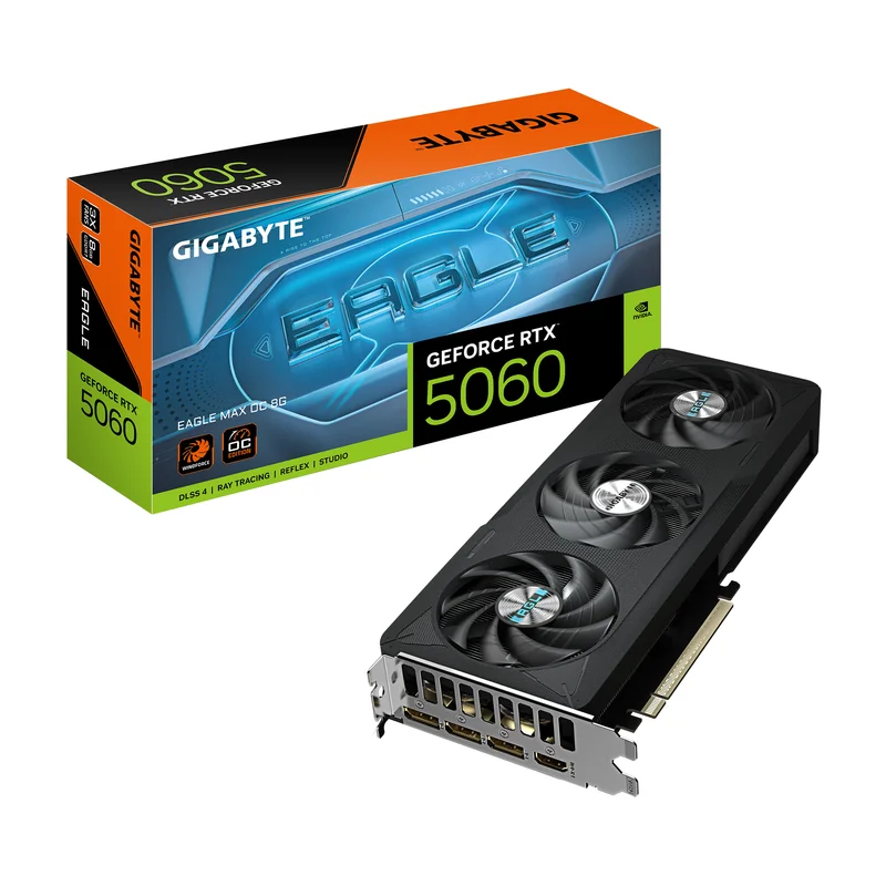 Product Image for Gigabyte GeForce RTX 5060 EAGLE MAX 8GB OC - GeForce RTX | Webhallen