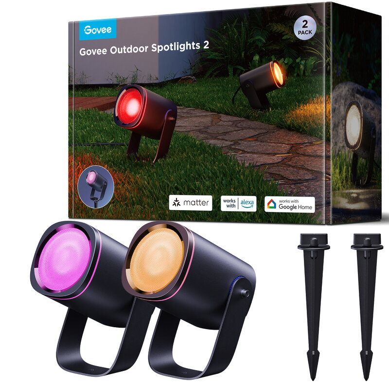 Govee Outdoor Spotlights 2-Pack