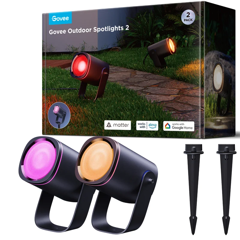 Product Image for Govee Outdoor Spotlights 2-Pack - Belysning | Webhallen