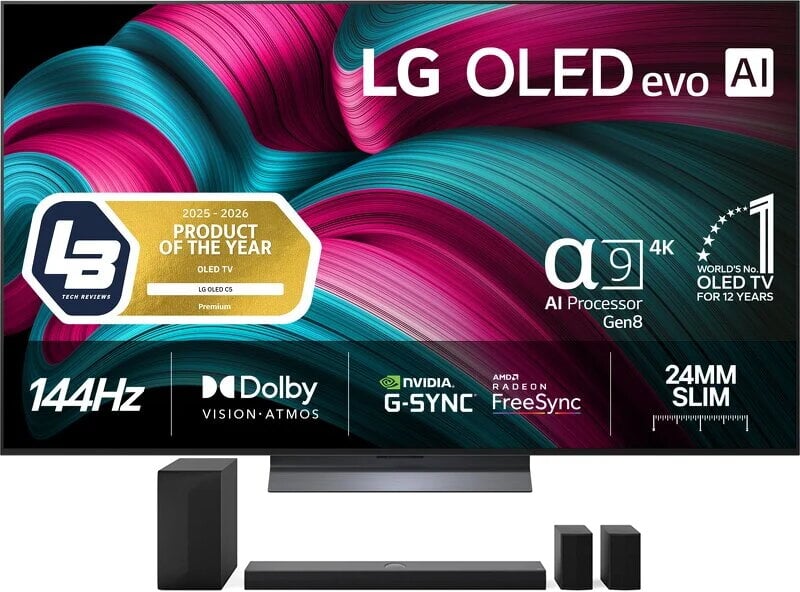 LG 77'' OLED77C54LA + LG Soundbar NS70TR