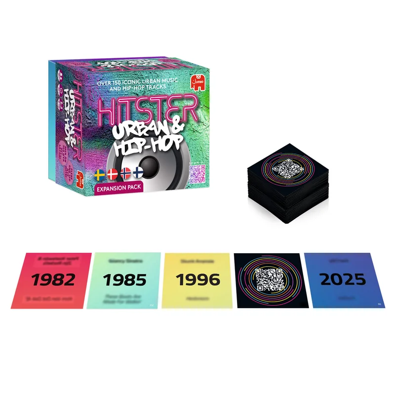 Product Image for Brädspel - Hitster Urban   Hip-Hop (Nordic) - Partyspel | Webhallen