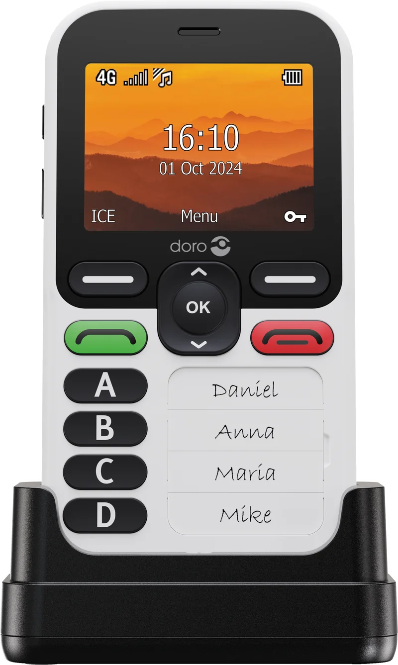 Product Image for Doro Leva X10 - Vit/Svart - Mobiltelefon | Webhallen