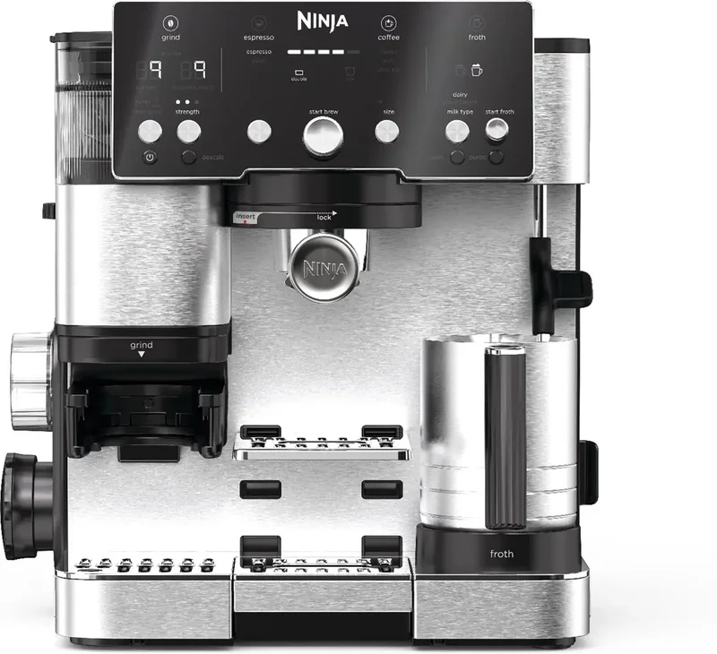 Product Image for Ninja Luxe Cafe Essential Halvautomatisk 2-i-1 Kaffemaskin - Espressomaskin | Webhallen